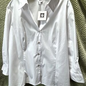 Anne Klein white blouse